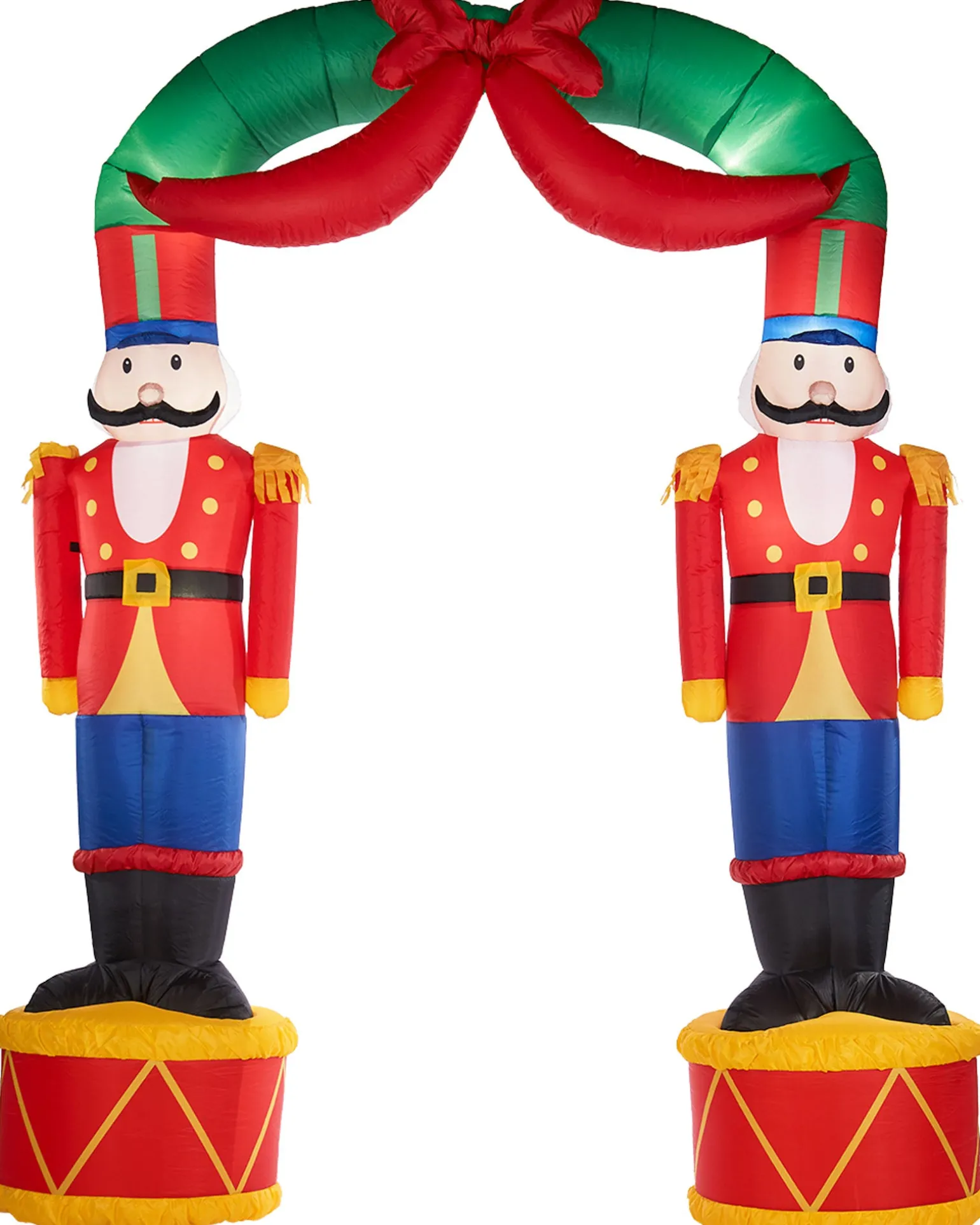 WeRChristmas Pre-Lit Inflatable Nutcracker Arch, 8 Ft^ Inflatables