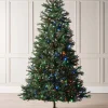 WeRChristmas Pre-Lit Mixed Pine Natural Bark Christmas Tree, 7 Ft^ Pre Lit Christmas Trees
