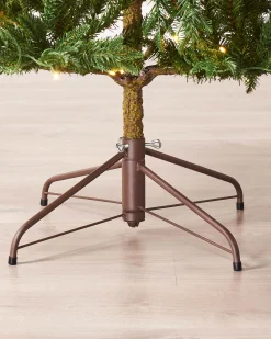 WeRChristmas Pre-Lit Mixed Pine Natural Bark Christmas Tree, 8 Ft^ Pre Lit Christmas Trees