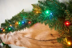 WeRChristmas Pre-Lit Multi-Coloured LEDs Garland, 9 Ft^ Decorated Garlands|Pre Lit Garlands