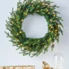 WeRChristmas Pre-Lit Multi-Function Douglas Fir Wreath, 60 Cm^ Decorated Wreaths|Pre Lit Wreaths