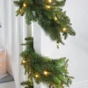 WeRChristmas Pre-Lit Multi-Function Douglas Fir Garland, 9 Ft^ Plain Garlands|Pre Lit Garlands