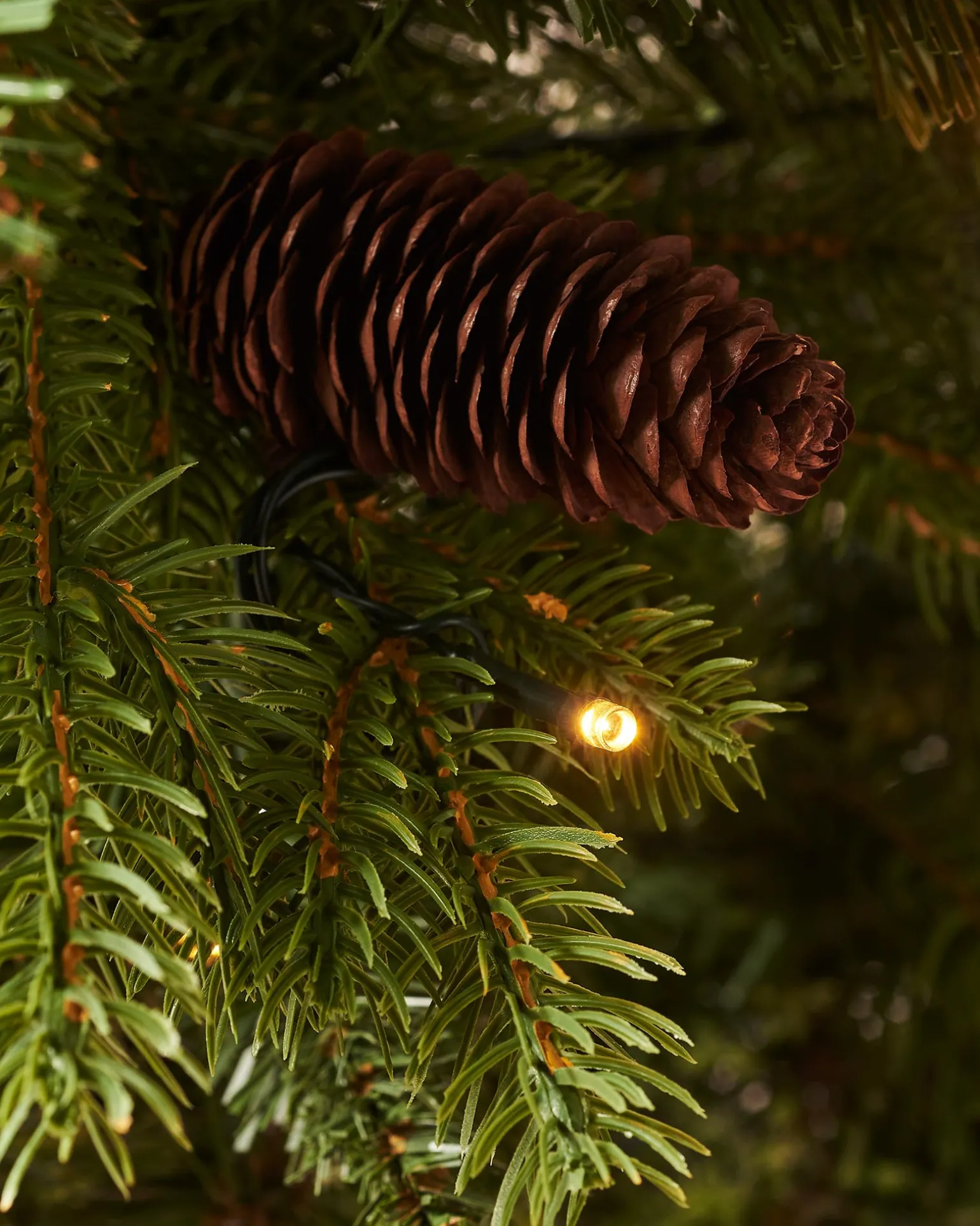 WeRChristmas Pre-Lit Natural Pine Potted Christmas Tree, 3.5 Ft^ Budget Christmas Trees|Potted Christmas Trees