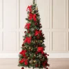 WeRChristmas Pre-Lit Pop-Up Decorated Christmas Tree, Red, 6 Ft^ Budget Christmas Trees|Pre Lit Christmas Trees