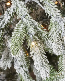 WeRChristmas Pre-Lit Snow Flocked Christmas Tree, 6.5 Ft^ Snow Flocked Christmas Trees|Pre Lit Christmas Trees