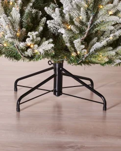 WeRChristmas Pre-Lit Snow Flocked Douglas Fir Christmas Tree, 8 Ft^ Premium Christmas Trees|Snow Flocked Christmas Trees