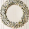 WeRChristmas Pre-Lit Snow Flocked Natural Fir Majestic Wreath, 1.5 M^ Extra Large Wreaths|Decorated Wreaths