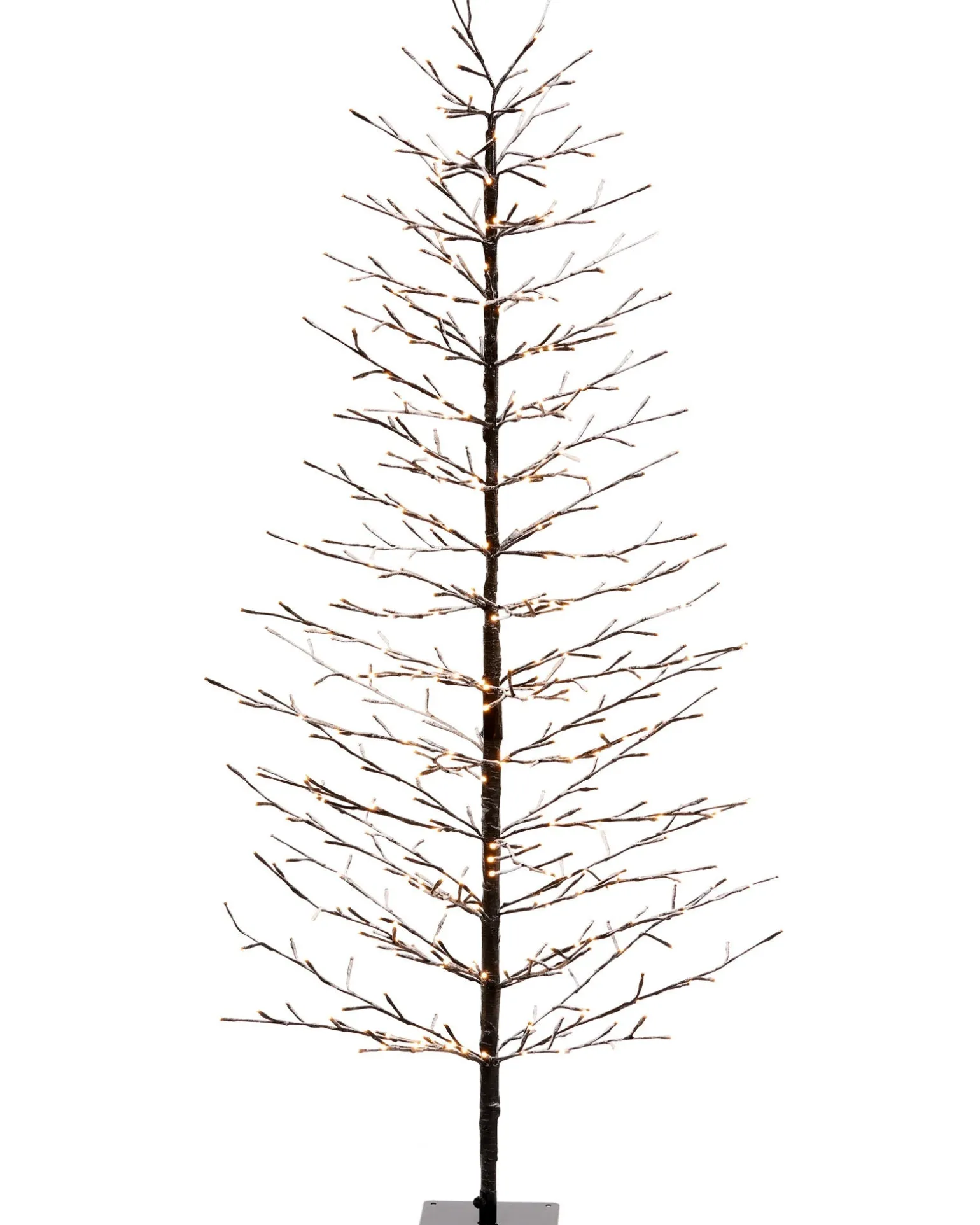 WeRChristmas Pre-Lit Snow Flocked Twig Tree, 4 Ft^ Tree Silhouettes|Budget Christmas Trees