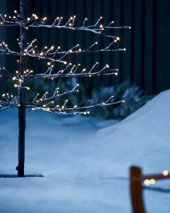 WeRChristmas Pre-Lit Snow Flocked Twig Tree, 6 Ft^ Tree Silhouettes