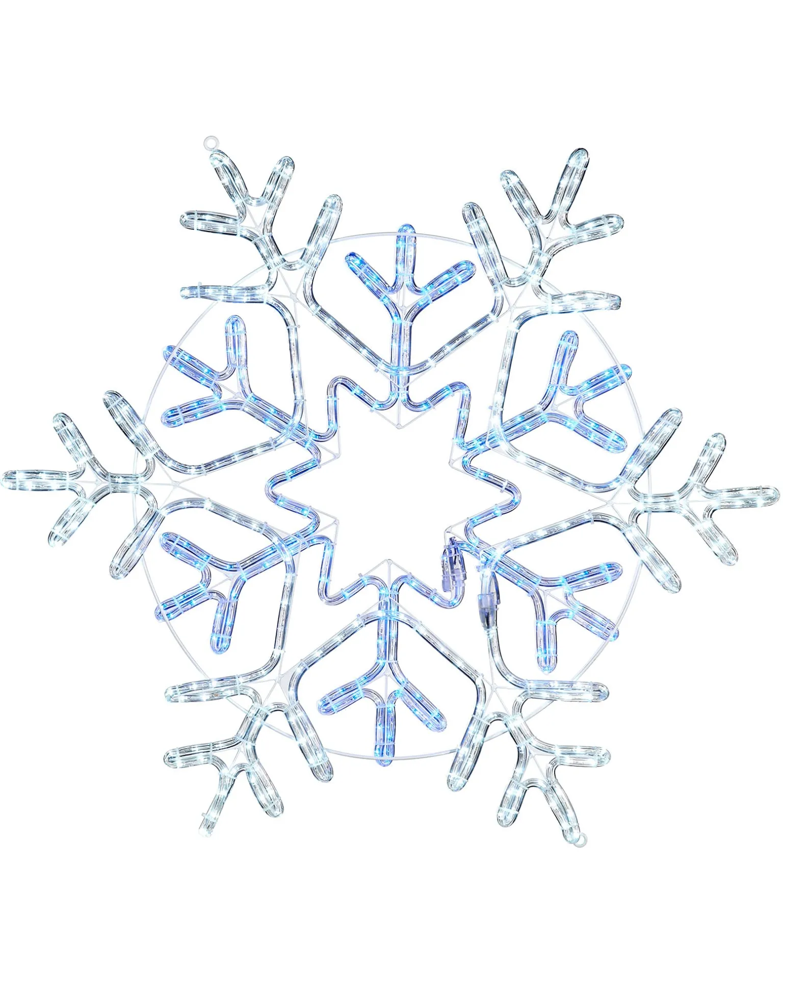 WeRChristmas Pre-Lit Snowflake Rope Light Silhouette, 90 Cm^ Festive Star, Snowflake & Sign Lights