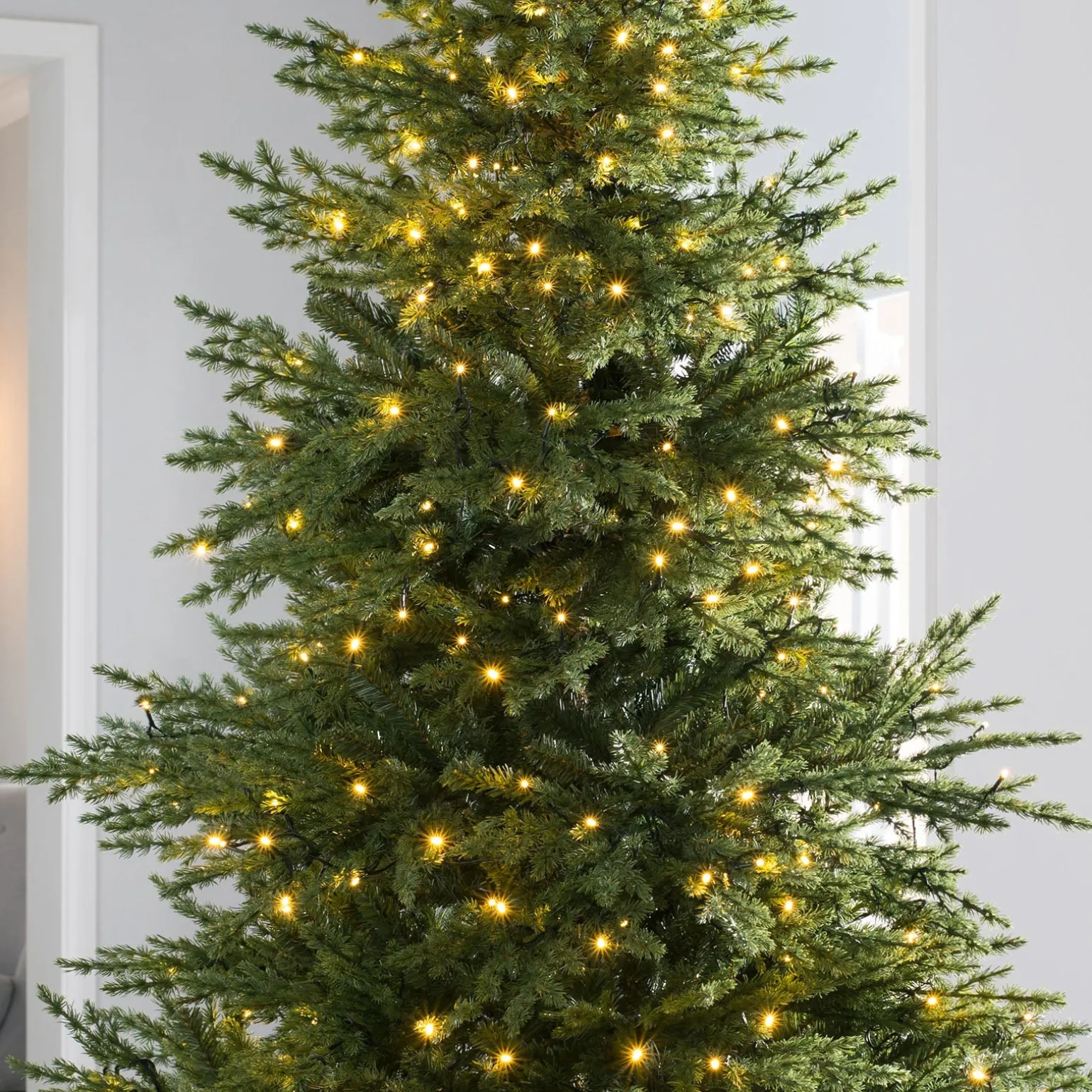 WeRChristmas Pre-Lit Traditional Fir Multi-Function Christmas Tree, 10 Ft^ Pre Lit Christmas Trees