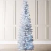 WeRChristmas Pre-Lit White Pencil Christmas Tree, 6.5 Ft^ Budget Christmas Trees|Pre Lit Christmas Trees