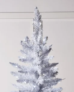 WeRChristmas Pre-Lit White Pencil Christmas Tree, 6.5 Ft^ Budget Christmas Trees|Pre Lit Christmas Trees