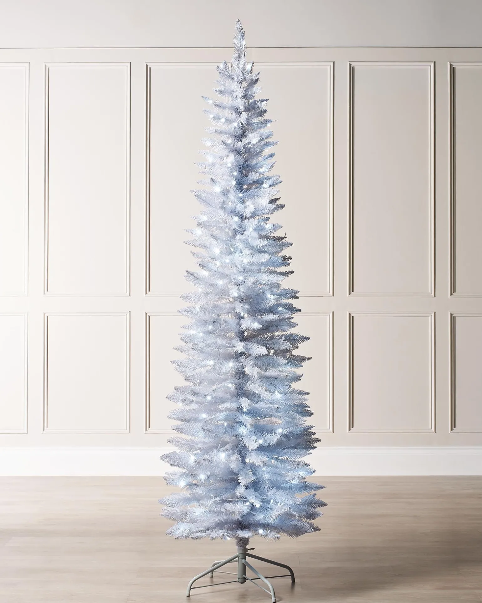WeRChristmas Pre-Lit White Pencil Christmas Tree, 6.5 Ft^ Budget Christmas Trees|Pre Lit Christmas Trees