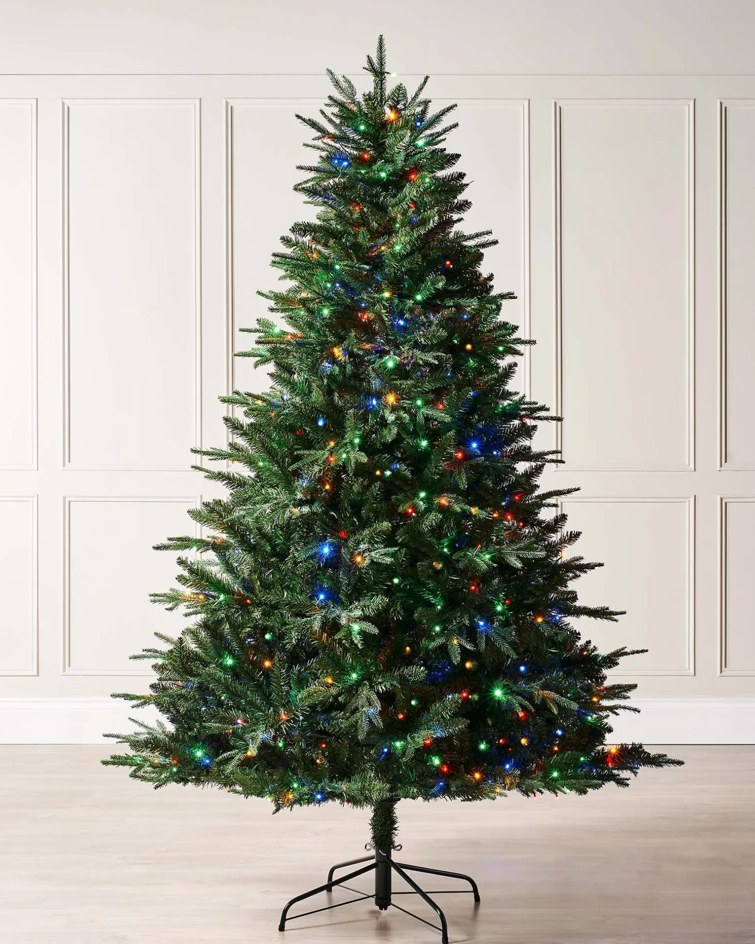 WeRChristmas Pre-Lit Windsor Fir Christmas Tree, Dual Multi Colour, 7 Ft^ Premium Christmas Trees|Pre Lit Christmas Trees