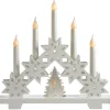 WeRChristmas Pre-Lit Wooden Candle Bridge, 33 Cm^ Table Decorations