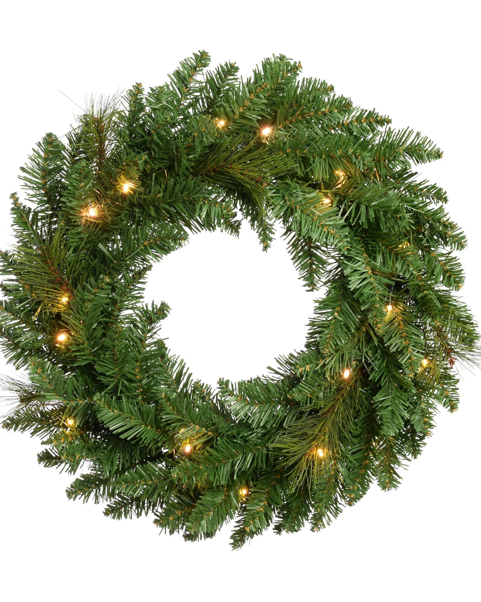 WeRChristmas Pre-Lit Wreath, 60 Cm^ Plain Wreaths|Pre Lit Wreaths