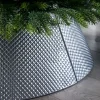 WeRChristmas Quilted Metal Tree Collar, Silver, 71 Cm^ Skirts & Collars