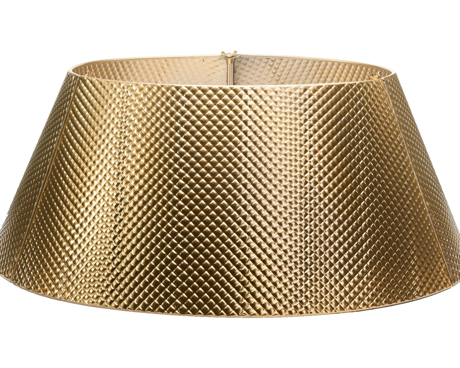 WeRChristmas Quilted Metal Tree Collar, Gold, 71 Cm^ Skirts & Collars
