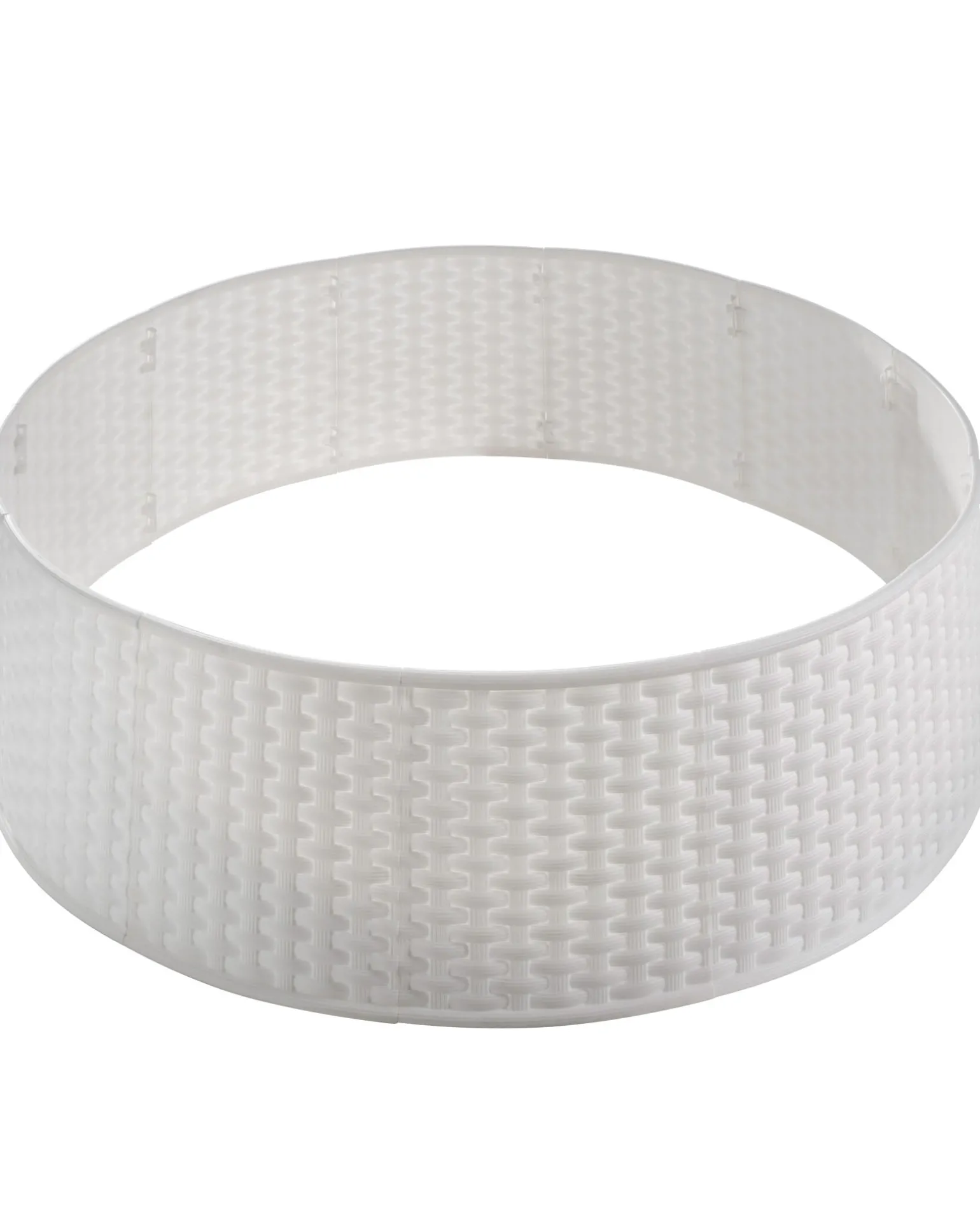 WeRChristmas Rattan Effect Tree Collar, White, 65 Cm^ Skirts & Collars