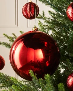 WeRChristmas Red Large Gloss Shatterproof Bauble, 20 Cm^ Oversized Baubles|Shatterproof Baubles
