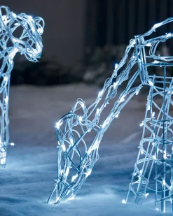 WeRChristmas Reindeer Family Silhouette, 77 Cm^ Outdoor Lighted Reindeer