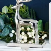 WeRChristmas Reindeer Stocking Holder, Silver, 20 Cm^ Novelty