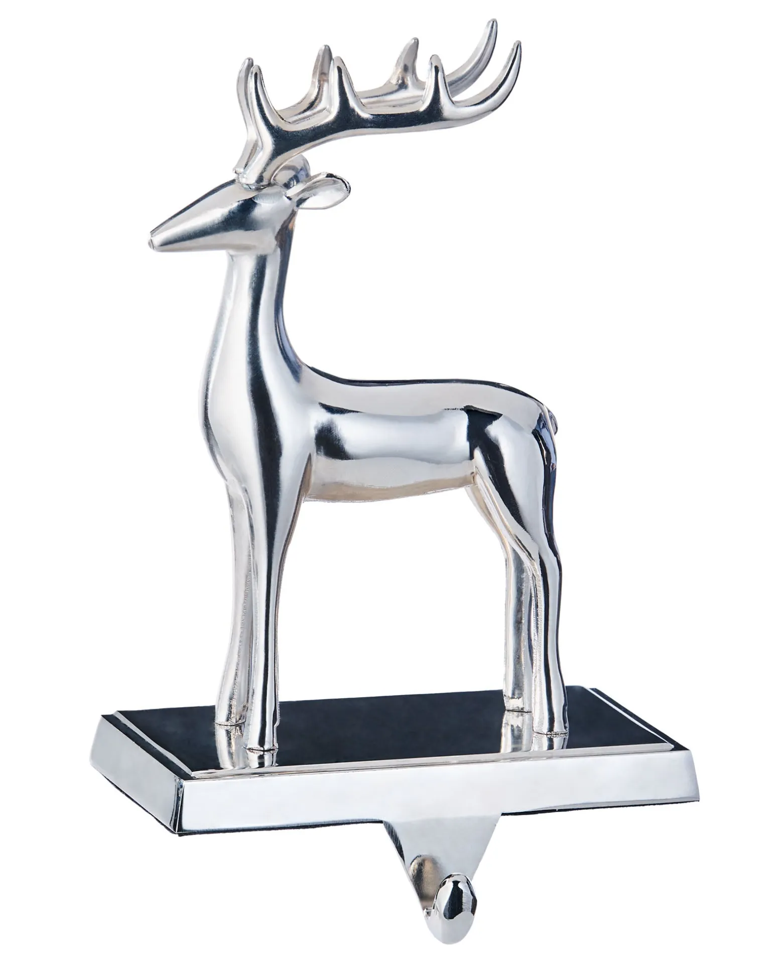 WeRChristmas Reindeer Stocking Holder, Silver, 20 Cm^ Novelty