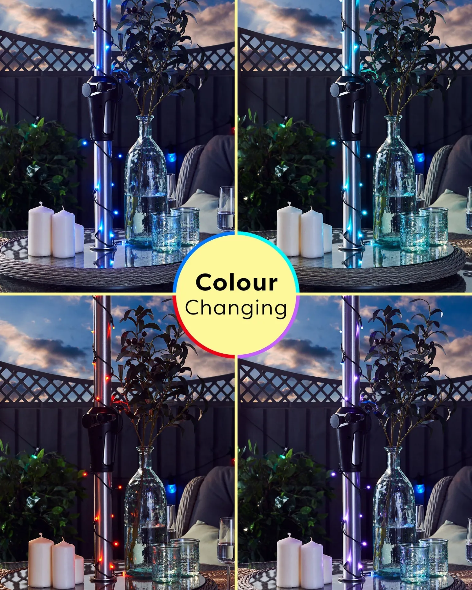 WeRChristmas Remote Controlled 600 Colour Changing LED Light String^ Fairy Lights|Tree Lights