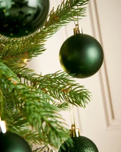 WeRChristmas Sage Green Shatterproof Bauble, 50 Pack^ Shatterproof Baubles