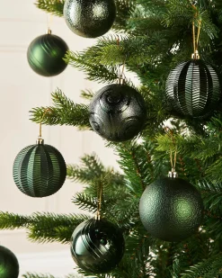WeRChristmas Sage Green Shatterproof Baubles, 16 Pack, 8 Cm^ Shatterproof Baubles