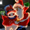 WeRChristmas Santa And Snowman Rope Light Silhouette, 71 Cm^ Christmas Characters
