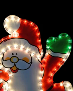 WeRChristmas Santa And Snowman Rope Light Silhouette, 71 Cm^ Christmas Characters
