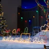 WeRChristmas Santa And Train Rope Light Silhouette, 200 Cm^ Christmas Characters