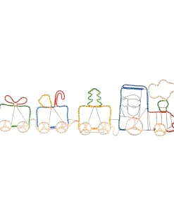 WeRChristmas Santa And Train Rope Light Silhouette, 200 Cm^ Christmas Characters