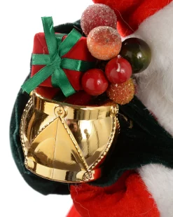 WeRChristmas Santa Christmas Tree Topper, Red/Gold, 40 Cm^ Tree Toppers