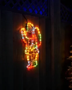 WeRChristmas Santa Rope Light Silhouette, 41 Cm^ Christmas Characters