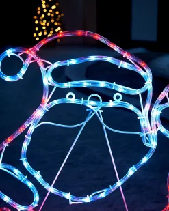 WeRChristmas Santa Rope Light Silhouette, 59 Cm^ Christmas Characters