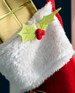 WeRChristmas Set Of 2 Elf Stockings, Red And Green, 53 Cm^ Novelty