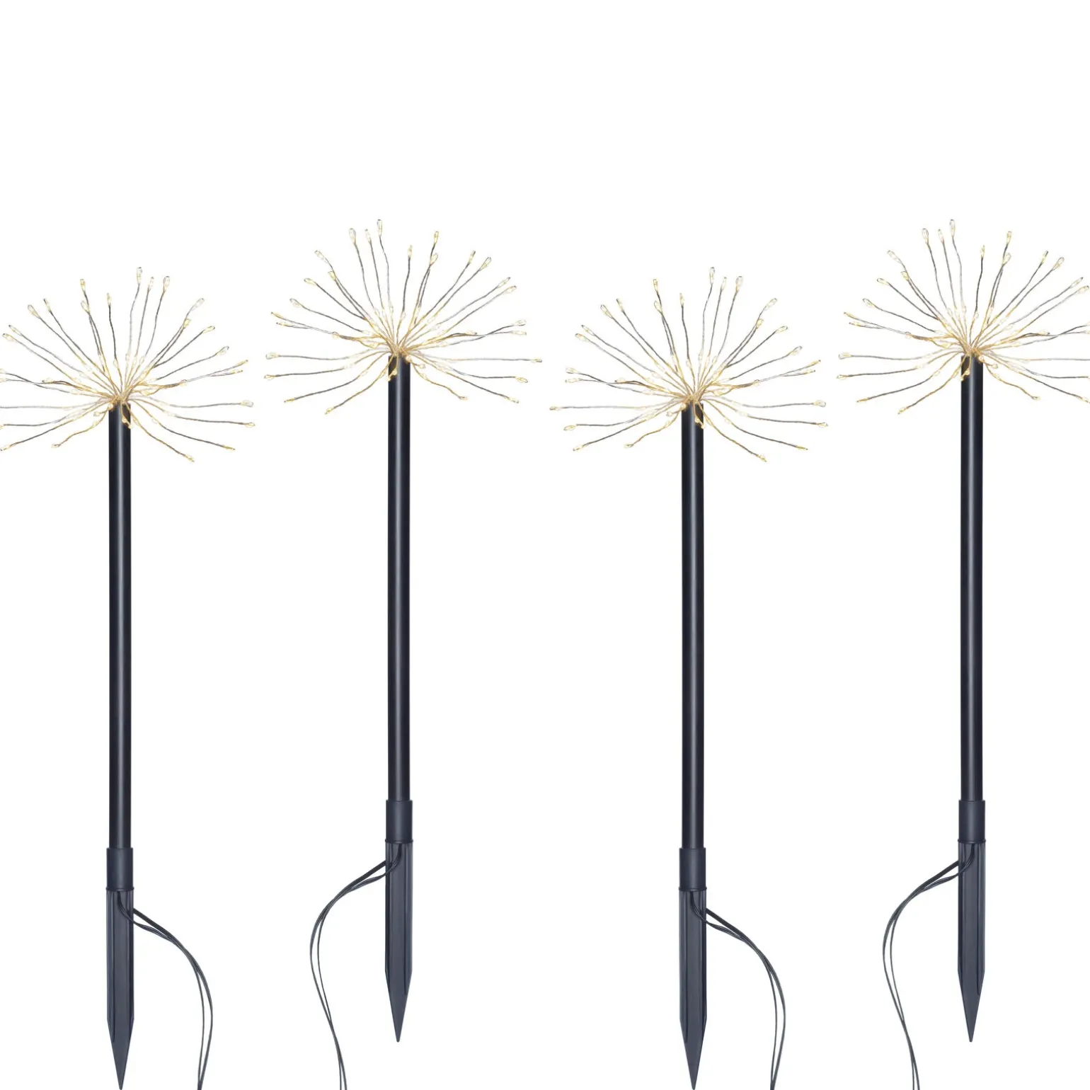 WeRChristmas Set Of 4 Exploding Firework Pathway Stake Lights, 44 Cm^ Pathway Lights