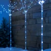 WeRChristmas Set Of 4 Firework Pathway Stake Lights, 96 Cm^ Festive Star, Snowflake & Sign Lights|Pathway Lights
