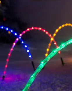 WeRChristmas Set Of 8 Pre-Lit Arch Pathway Chasing Lights, 92 Cm^ Pathway Lights
