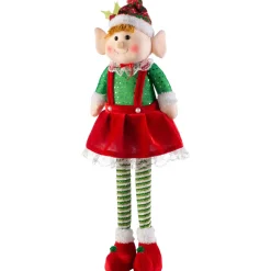 WeRChristmas Set Of 2 Standing Elf Figurines, 60 Cm^ Novelty|Figurines