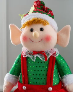 WeRChristmas Set Of 2 Standing Elf Figurines, 60 Cm^ Novelty|Figurines