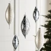 WeRChristmas Silver Glass Baubles, 5 Pack, 15 Cm^ Glass Baubles