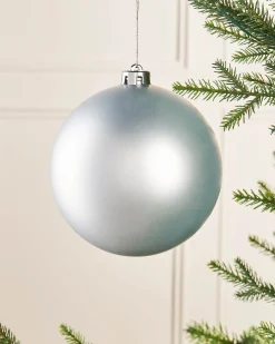 WeRChristmas Silver Large Matt Shatterproof Bauble, 15 Cm^ Oversized Baubles|Shatterproof Baubles