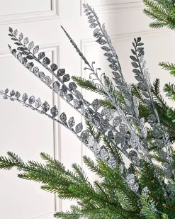 WeRChristmas Silver Leaf Christmas Tree Spray, 84 Cm^ Flowers & Foliage|Flowers & Foliage