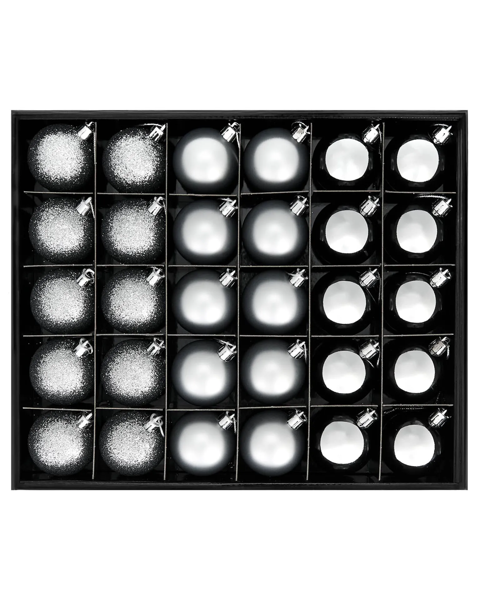 WeRChristmas Silver Shatterproof Bauble, 50 Pack^ Shatterproof Baubles