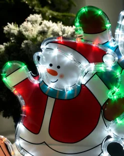 WeRChristmas Skating Snowmen Rope Light Silhouette, 52 Cm^ Christmas Characters