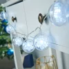 WeRChristmas Snowflake Bauble LED Light String, White, 1.8 M^ Fairy Lights
